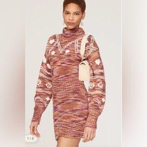 LoveShackFancy Women's Multicolor Knit Sweater